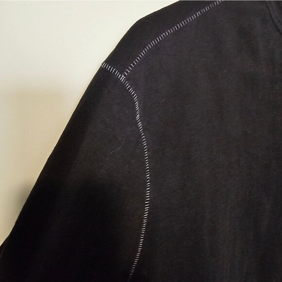 John Varavtos Black Zip Up Hoodie Lightweight - Picture 4 of 5